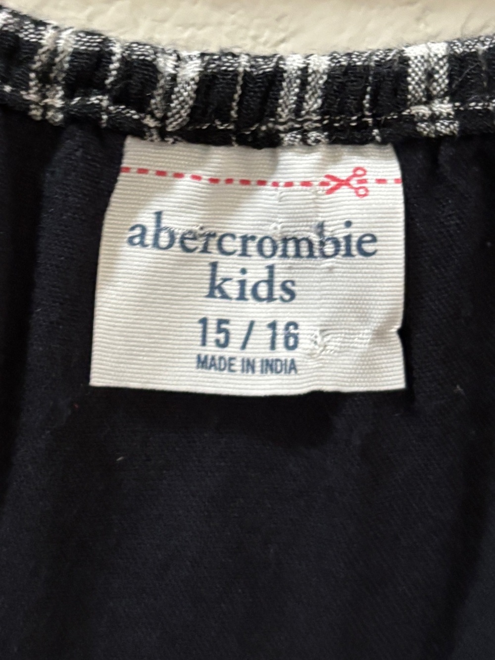 Abercrombie Kids Black & White Plaid Tiered Sleeveless Midi Dress Size 15/16 - Picture 4 of 7